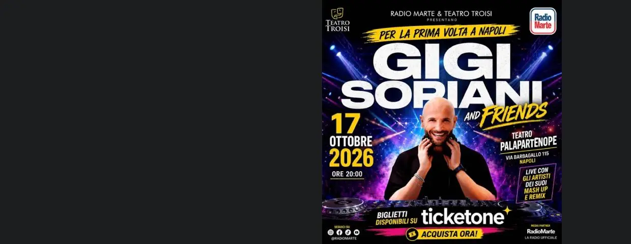Gigi Soriani and Friends Napoli: Pop al PalaPartenope