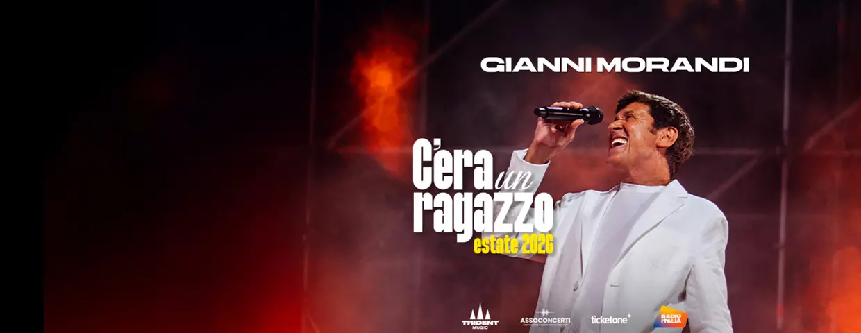 Gianni Morandi a Macerata 2026: Pop all'Arena Sferisterio